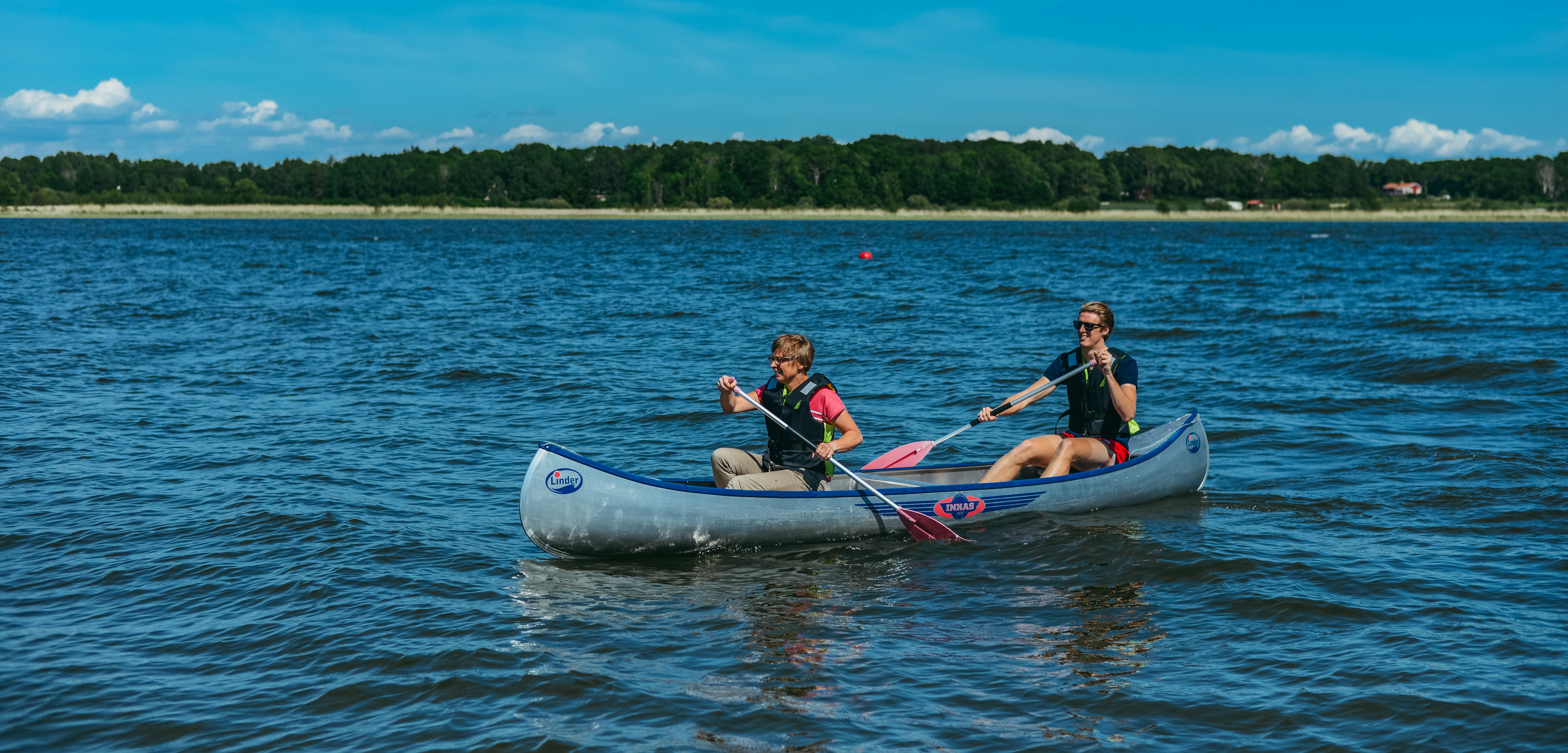 Kanotpaddling på Mälaren