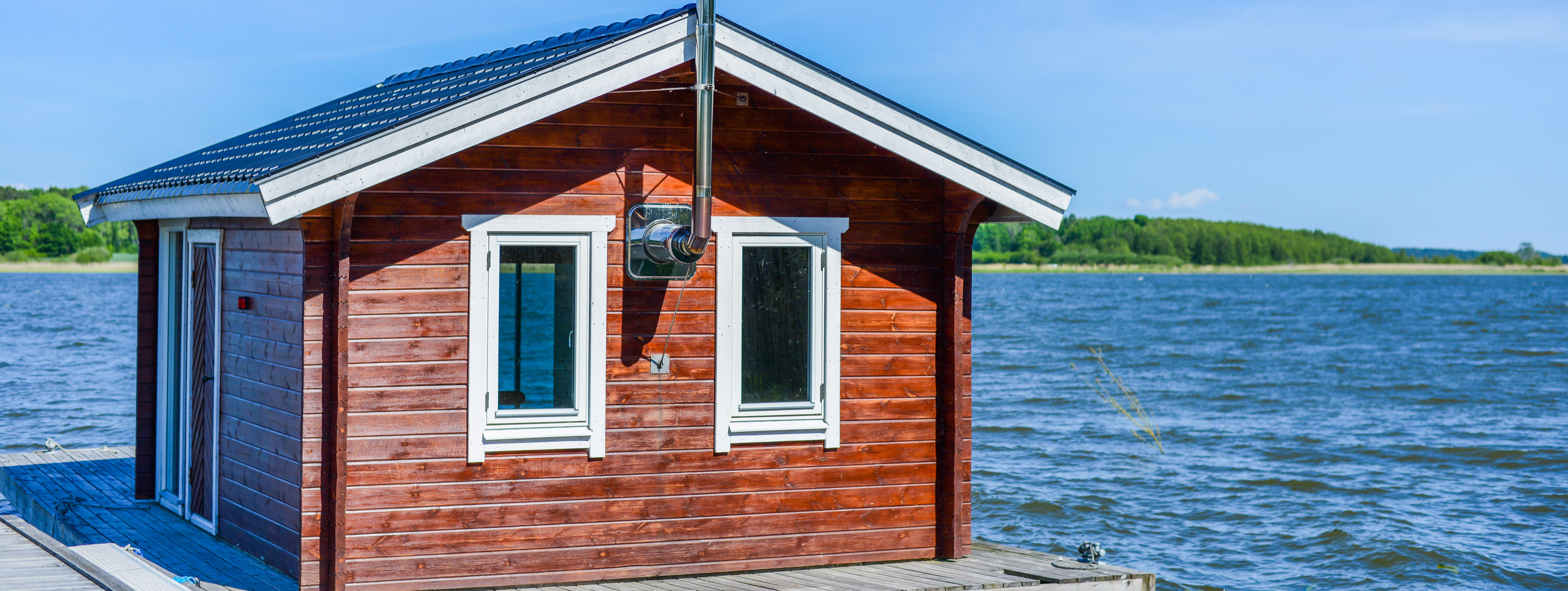 Picture of the sauna raft